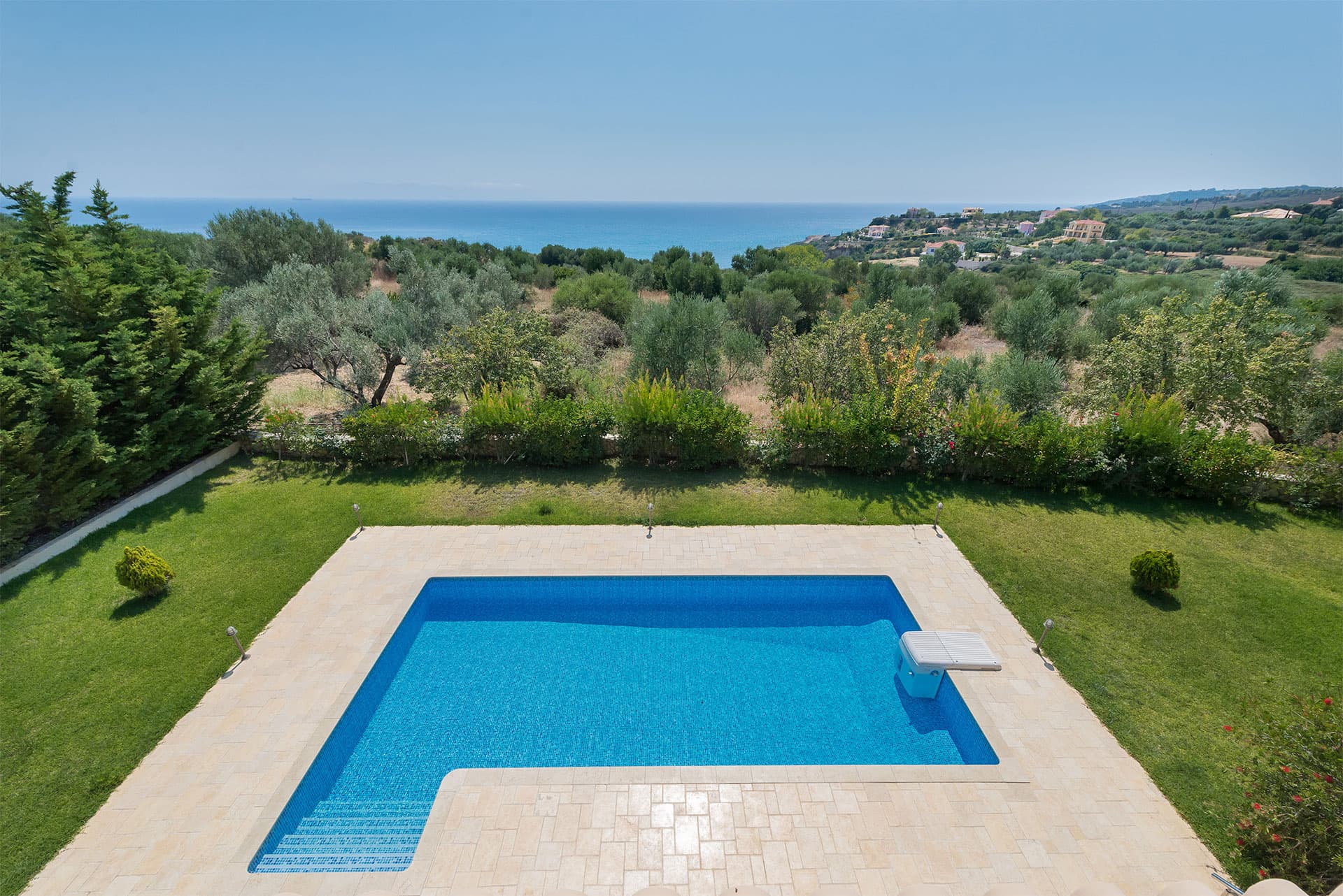 panoramic view of the pool