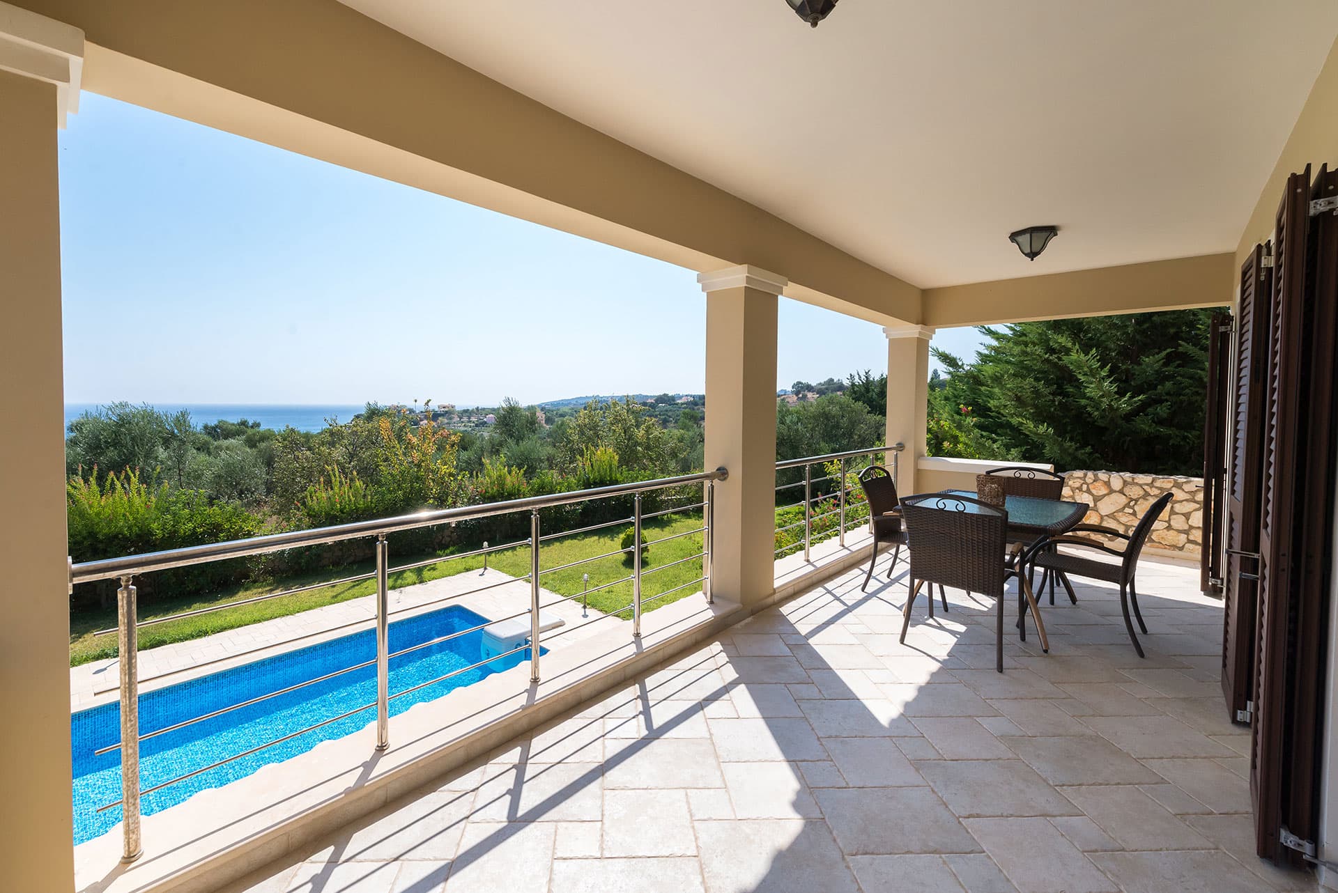 the balcony in front of the living room